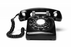 rotary black phone